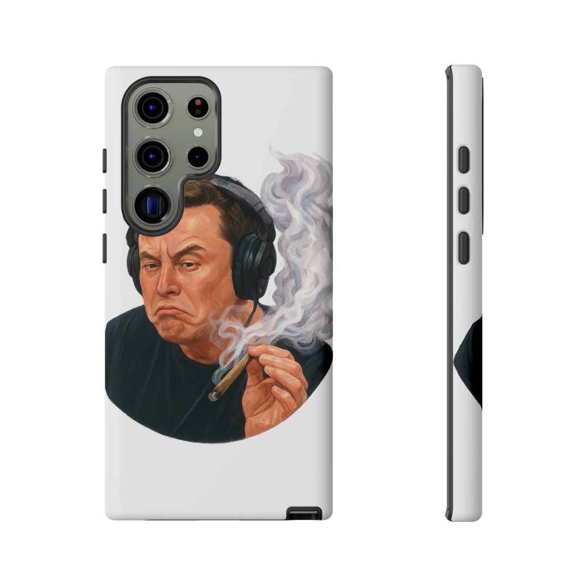 Elon Musk Joe Rogan Smoking Podcast Funny Sticker | Bold Vinyl Decal